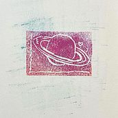 Mi firma E_Saturn&🤍. Traditional illustration, Arts, Crafts, Fine Arts, Printing, Creating with Kids, and Engraving project by Eva - 12.13.2023