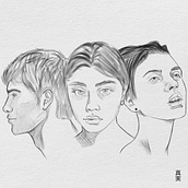 Mi proyecto del curso: Sketchbook de retrato: explora el rostro humano. Un proyecto de Bocetado, Dibujo, Dibujo de Retrato, Dibujo artístico y Sketchbook de Diana Luna Gaínza - 27.03.2024