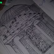 My project for course: Artistic Architectural Drawing with Ink. Traditional illustration, Fine Arts, Drawing, Architectural Illustration & Ink Illustration project by maryam_benotman123 - 08.27.2023