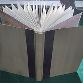 Meu projeto do curso: Encadernação artesanal sem costuras. Arts, Crafts, Fine Arts, Bookbinding, and DIY project by Leda Melo - 03.28.2024