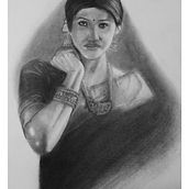 Artistic Charcoal Portraiture. Traditional illustration project by Ramesh Ravone - 03.19.2024