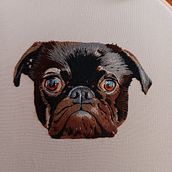 My project for course: Lively Pet Portraits: Fur Embroidery Techniques Ein Projekt aus dem Bereich Handwerk, Stickerei und Textildesign von colleenbettles - 29.03.2024