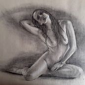Mon projet du cours : Dessin contemporain du corps humain : expression et mouvement. Traditional illustration, Fine Arts, Drawing, Artistic Drawing, Acr, lic Painting, and Figure Drawing project by alain Masset - 03.29.2024