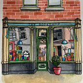 Mi proyecto del curso: Ilustración urbana en acuarela: retrata tu ciudad. Un projet de Peinture, Dessin, Aquarelle et Illustration architecturale de María Verónica Fernández Couce - 29.03.2024