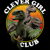 Clever Girl Club - Jurassic Park 30th Anniversary T shirt Competition Entry. Un projet de Dessin au cra, on, Dessin, Illustration traditionnelle, Illustration numérique , et Design graphique de Melon Saunders - 03.10.2023