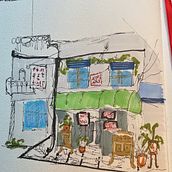 My project for course: Expressive Architectural Sketching with Colored Markers. Sketching, Drawing, Architectural Illustration, Sketchbook & Ink Illustration project by Heather Brack - 03.30.2024