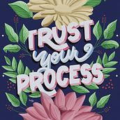 Meu projeto do curso: Lettering digital: combine flores e letras com Procreate. Lettering, and Digital Lettering project by Jeh Cerqueira - 03.31.2024