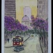Mi proyecto del curso: Paisajes urbanos en acuarela. Fine Arts, Watercolor Painting, and Architectural Illustration project by Laura Alvarez - 03.29.2024
