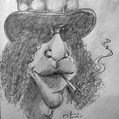 Mi proyecto del curso: Retrato en caricatura con grafito. Projekt z dziedziny Trad, c, jna ilustracja,  R, sunek i Portret użytkownika Octavio Villanueva - 01.04.2024