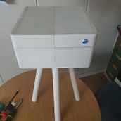 Mesita de noche. Furniture Design, and Making project by jorgediez83 - 04.01.2024
