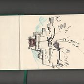 Mon projet du cours : Carnet de croquis : illustrez vos expériences personnelles Ein Projekt aus dem Bereich Traditionelle Illustration, Skizzenentwurf, Zeichnung, Sketchbook, Illustration mit Tinte und Aquarellmalerei von Colin HARKAT - 01.04.2024