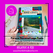 Parque Nacional Lago Puelo: Cuaderno de viajes. Sketchbook, Narrative, Non-Fiction Writing, and Creative Writing project by Carla Guerra - 03.31.2024