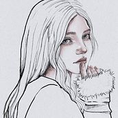 Girl Portrait. Un progetto di Illustrazione digitale di Rita Freitas - 01.04.2024