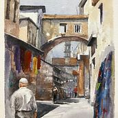 Il mio progetto del corso: Paesaggi urbani ad acquerello. Fine Arts, Watercolor Painting, and Architectural Illustration project by Clizia Omarini - 04.02.2024
