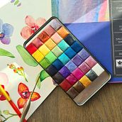 Mi proyecto del curso: Elaboración de acuarelas artesanales. Un proyecto de Artesanía, Bellas Artes, Pintura, Pintura a la acuarela, DIY y Teoría del color de Citlalitl Álvarez - 30.03.2024
