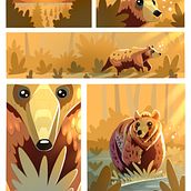 Oso. Digital Illustration, Children's Illustration, Naturalistic Illustration, and Digital Drawing project by David Cano Leal - 01.23.2024