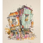 Mi proyecto del curso: Dibujo arquitectónico expresivo con marcadores de colores. Sketching, Drawing, Architectural Illustration, Sketchbook & Ink Illustration project by Roberto Rodriguez - 04.02.2024