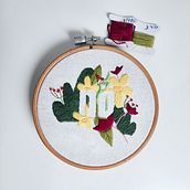 Mein Abschlussprojekt für den Kurs: Stickkunst mit Lettering: Negative Schriftmotive. Un proyecto de Bordado y Diseño textil de katrinisdoingart - 02.11.2023