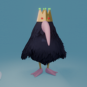 Crows of Crowns. Traditional illustration, Character Design, Digital Illustration, and 3D Modeling project by poaguek - 04.02.2024