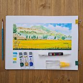 Meu projeto do curso: Caderno de viagem em aquarela. Projekt z dziedziny Trad, c, jna ilustracja, Malowanie akwarelą,  R, sunek architektoniczn i Sketchbook użytkownika Leandro Andrade - 01.04.2024