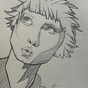 Mi proyecto del curso: Cuaderno de retratos a línea con grafito . % Alejandro Barrera tarafından hazırlanan Güzel sanatlar, Eskiz çizimi, Çizim, Portre Çizimi, Ve Eskiz defteri projesi - 03.02.2024