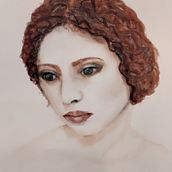 My project for course: Watercolor Portrait from a Photo. Een project van Traditionele illustratie, Aquarelschilderen y  Portrettekening van Ann Moss - 01.04.2024