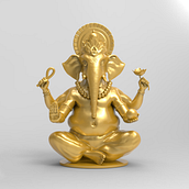 Ganesh in Zbrush. Un progetto di 3D e Character design di Matheus Garrett - 30.03.2024
