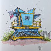 Lovemodern 's project: Expressive Architectural Sketching with Colored Markers. Esboçado, Desenho, Ilustração arquitetônica, Sketchbook e Ilustração com tinta projeto de lovemodern - 18.04.2024