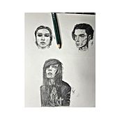 Mi proyecto del curso: Sketchbook de retrato: explora el rostro humano. Un proyecto de Bocetado, Dibujo, Dibujo de Retrato, Dibujo artístico y Sketchbook de Maided Hernandez - 03.04.2024