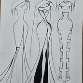 Wedding dress collection . Design, Textile Design, and Fashion Illustration	 project by Byu Sociu - 04.03.2024