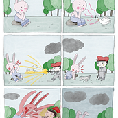 My project for course: Introduction to Colour Psychology: Chromatic Narrative. Traditional illustration, Fine Arts, Painting, Watercolor Painting, Children's Illustration, Narrative, and Color Theor project by gabriellerocharios - 04.03.2024