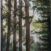 My project for course: Dreamy Watercolor Landscapes: Paint with Light. Un progetto di Pittura e Pittura ad acquerello di marieke_3 - 03.04.2024