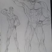 Meu projeto do curso: Ilustração para quadrinhos: a anatomia de um super-herói. Un progetto di Illustrazione tradizionale, Character design, Fumetto, Disegno a matita e Disegno anatomico di Daniel Henrique Ferreira - 23.07.2024