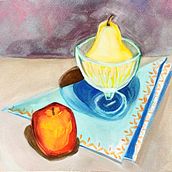 Meu projeto do curso: Pintura de obras de arte vibrantes com guache. Un progetto di Belle arti, Pittura, Teoria del colore e Pittura gouache di Virgínia Petrini - 21.07.2024
