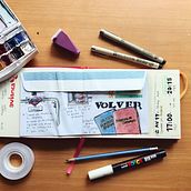 Mi proyecto del curso: Bitácora de viaje ilustrada con técnicas mixtas. Un progetto di Disegno, Pittura ad acquerello, Sketchbook, Illustrazione con inchiostro e Disegno con matite colorate di Jennifer Vanegas - 04.04.2024