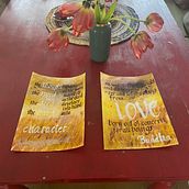 Mein Abschlussprojekt für den Kurs: Visuelle Kalligrafiepoesie Ein Projekt aus dem Bereich Kalligrafie von Anna Lubinus - 04.04.2024