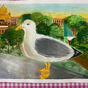 Mi proyecto del curso: Creación de obras de arte vibrantes con gouache. Projekt z dziedziny  Sztuki piękne,  Malarstwo, Teoria barw, Malowanie gwaszami, Trad, c i jna ilustracja użytkownika Brianda García - 02.04.2024