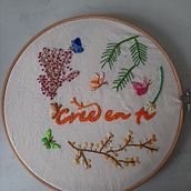 Mi proyecto del curso: Técnicas básicas para bordar letras. Embroider, and Textile Design project by myresvel - 04.04.2024