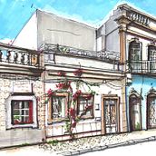 My project for course: Expressive Architectural Sketching with Colored Markers. Sketching, Drawing, Architectural Illustration, Sketchbook & Ink Illustration project by PACO RODRIGUEZ - 04.06.2024