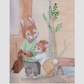 Meu projeto do curso: Criação de personagens animais em aquarela para livros infantis. Ilustração tradicional, Artes plásticas, Pintura, Desenho, Pintura em aquarela, Ilustração infantil, e Narrativa projeto de sandra_regina_barbelli - 06.04.2024