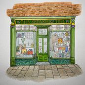 My project for course: Watercolor Urban Illustration: Portray your City. Een project van Schilderij,  Tekening, Aquarelschilderen y  Architecturale illustratie van bat_jonesy - 06.04.2024