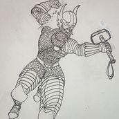 Mi proyecto del curso: Ilustración para cómics: anatomía de un superhéroe. Un progetto di Illustrazione tradizionale, Character design, Fumetto, Disegno a matita e Disegno anatomico di Javier Bellido Escudero - 07.04.2024