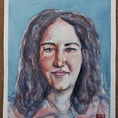 Mi proyecto del curso: Retrato artístico en acuarela. Fine Arts, Painting, Watercolor Painting, and Portrait Drawing project by Emilio Romero - 04.07.2024
