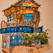 Mi proyecto del curso: Dibujo arquitectónico expresivo con marcadores de colores. Un projet de Dessin, Illustration architecturale, Carnet de croquis, Illustration à l'encre , et Esquisse  de José Antonio - 08.03.2024