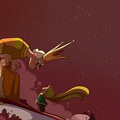The little prince | Personal. Children's Illustration, Children's Literature, and Character Design project by Mile Mićić - 04.08.2024