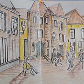 Mijn project van de cursus: Schetsboekillustraties met kleurpotloden Ein Projekt aus dem Bereich Traditionelle Illustration, Bildende Künste, Skizzenentwurf, Bleistiftzeichnung, Zeichnung, Artistische Zeichnung und Sketchbook von Ursula Jansen - 08.04.2024