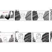 My project for course: Introduction to Storyboarding. Traditional illustration, Art Direction, Audiovisual Production, Digital Illustration, Stor, board, Concept Art, and Digital Drawing project by Tamar Labin - 12.08.2024