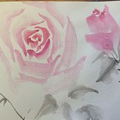 My project for course: Sumi-e Painting with Color for Floral Illustrations. Traditional illustration, Fine Arts, Painting, Botanical Illustration & Ink Illustration project by Molli Woodtagger - 04.09.2024