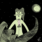 Hacía Adentro. Digital Illustration, Artistic Drawing, Digital Drawing, and Painting project by Alejandra Castañeda López - 09.27.2023