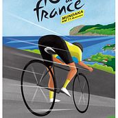 Tour de France. Design, and Traditional illustration project by Martin Ugalde - 06.01.2023